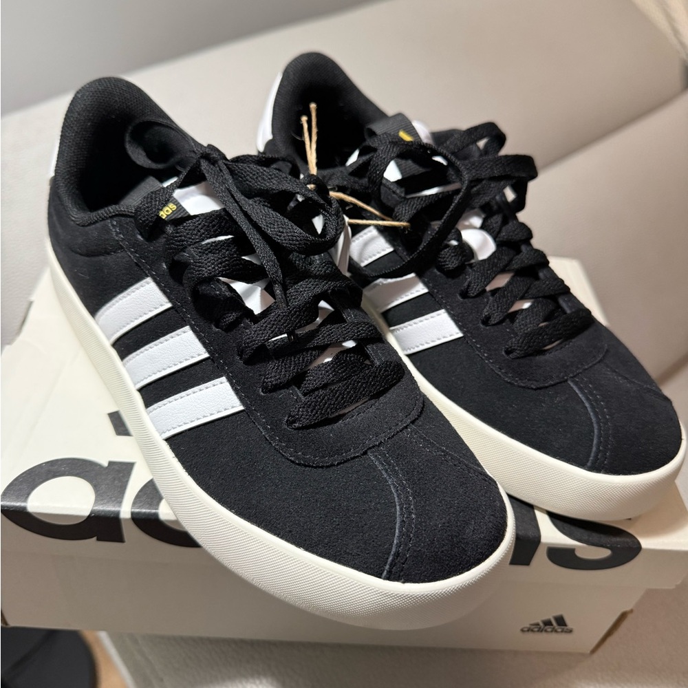 Adidas Black and White Sneakers